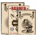 Ver imagem 3 de Kit 3 Quadro Decorativo Barbearia Salão Cabeleleiro Vintage 28x20cm