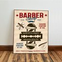 Ver imagem 5 de Kit 3 Quadro Decorativo Barbearia Salão Cabeleleiro Vintage 28x20cm