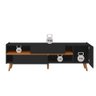 Rack Purus para Tv até "65 3 Portas - Colibri - Preto Fosco / Freijo - 2