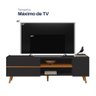 Rack Purus para Tv até "65 3 Portas - Colibri - Preto Fosco / Freijo - 10