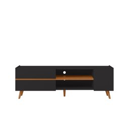 Rack Purus para Tv até "65 3 Portas - Colibri - Preto Fosco / Freijo - 8