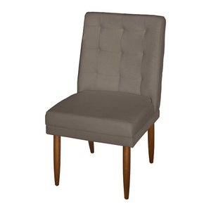 Cadeira de Jantar Estofada Diamante Suede Dimazza Móveis Dimaza Móveis Cadeira de Jantar Diamante Ca