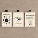 Ver imagem 2 de Kit 3 Quadro Decorativo Enfermagem Consultório Médico Faculdade 28x20cm