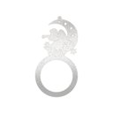 Ver imagem 1 de Porta Guardanapo Anjo de Natal Kit com 4 Peças 4,5cmx8,5cm - Cria Arte Laser Prata