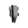 Fechadura 3530 bico de papagaio para porta de correr + contra fechadura 3230 v/a - Cromado - 2