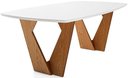 Ver imagem 2 de Mesa de Jantar Kamerik Base Carvalho Tampo de Vidro 190cm - 62274