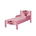 Ver imagem 2 de Mini Cama Infantil com Pés de Madeira Design Temático para Quarto de Criança - Minnie Rosa