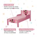Ver imagem 2 de Mini Cama Infantil com Pés de Madeira Design Temático para Quarto de Criança - Minnie Rosa