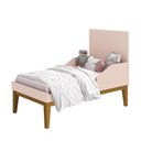 Ver imagem 2 de Jogo de Quarto Infantil Guarda Roupa 2 Portas e Berço Classic Rosa Fosco com Pés Amadeirado Reller