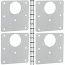 Ver imagem 1 de 4 Placas Reparo para Dobradiças de Porta Armário 26mm Fs.qdd