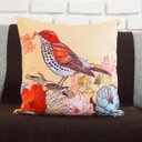 Ver imagem 4 de Kit com 4 Capas para Almofadas Decorativas Passarinhos