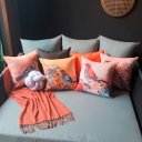 Ver imagem 2 de Kit com 4 Capas para Almofadas Decorativas Passarinhos