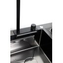 Ver imagem 4 de Cuba Cozinha Gourmet Multifuncional Preta Lixeira Lava Copos