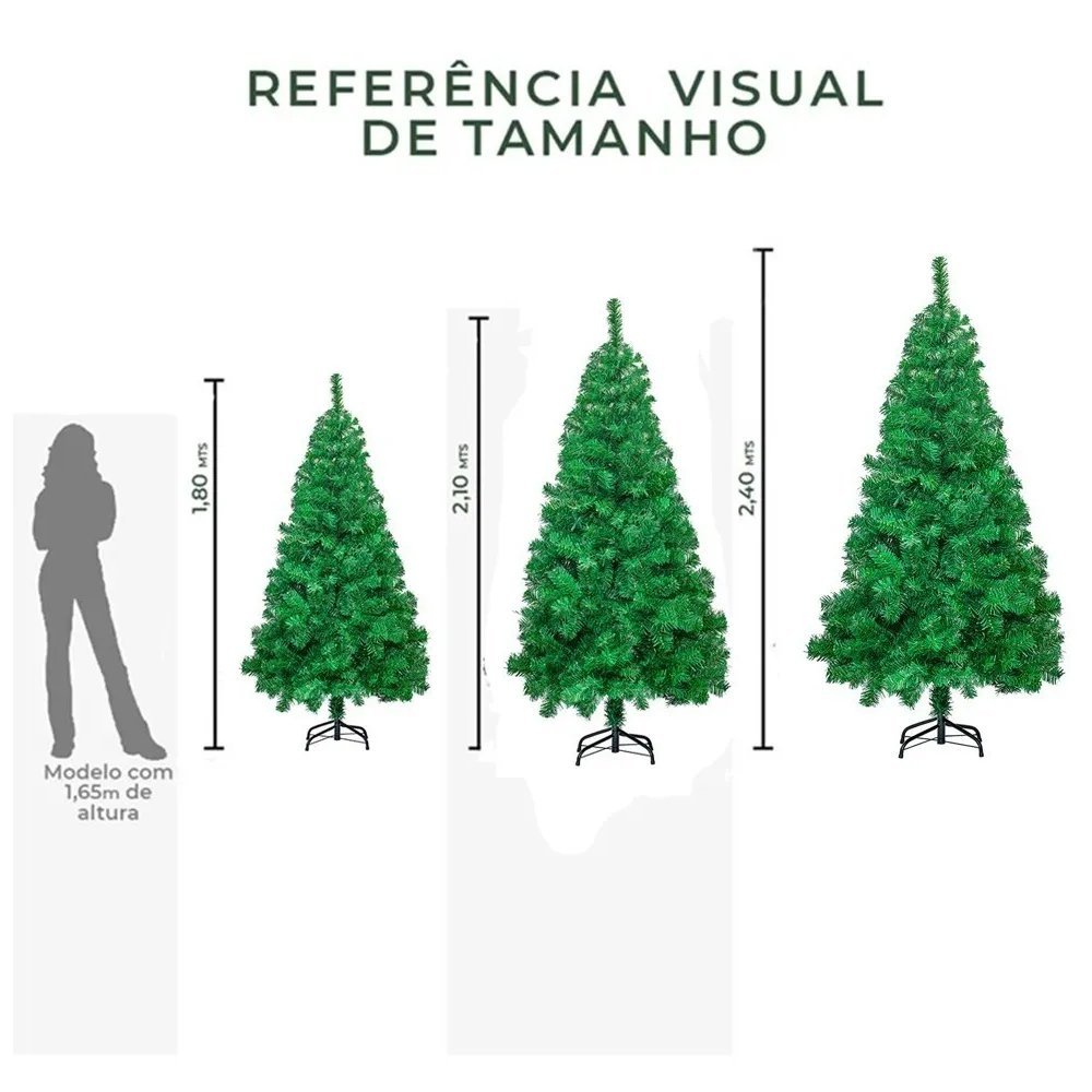 Árvore de Natal Verde 180cm com 580 Galhos - 4