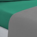 Ver imagem 2 de Jogo de Cama Malha Lençol 100% Algodão Gran Moratta 4 Peças King - Cinza-verde Jade