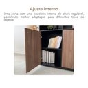 Ver imagem 7 de Armário para Escritório Tamburato com LED Nogal/Preto - Artany Movéis