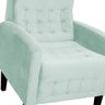 Poltrona Decorativa Sala Recepção Luiza Veludo Acqua - LM DECOR - 5