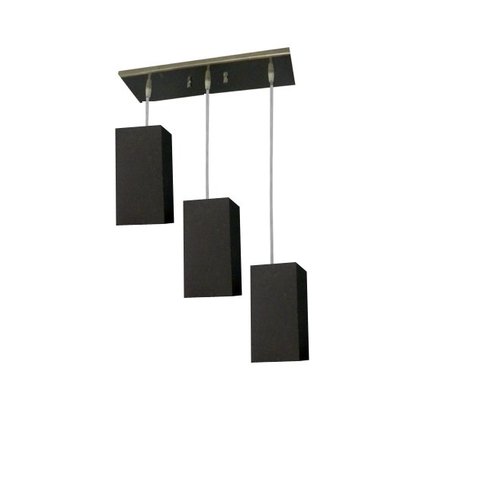 Pendente Dream Led 3x10w 3 Cúpulas na Mesma Quadrada 220v 6400k Cúpula Preta Llum Bronzearte