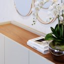 Ver imagem 7 de Balcão Aparador Buffet 3 Portas 136cm Madrid C05 Off White Matte/freijó - Mpozenato