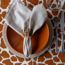 Ver imagem 4 de Kit Jogo Americano 8 Lugares Mesa Posta Cor Girafa 52x36cm:girafa Marrom