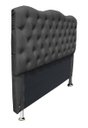 Ver imagem 2 de Cabeceira Super King 198 Cm para Cama Box Casal Agnes - Suede - Sv Decor:cinza Escuro