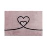 Capacho Corações Rosê - 0,40 X 0,60 - Moriah Tapetes - 1