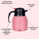 Ver imagem 4 de Bule Inox com Gatilho 1,2l Trendy Café Chá Água Tererê