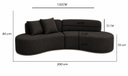 Ver imagem 3 de Sofá Luxuoso Modular Sala de Estar 200cm Vonetta