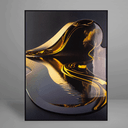 Ver imagem 1 de Quadro Decorativo Golden Lake Relevo