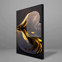 Ver imagem 2 de Quadro Decorativo Golden Lake Relevo