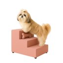 Ver imagem 4 de Escadinha para Pet Escada Filhotinhos Subir no Sofá e Cama Rosa