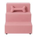 Ver imagem 2 de Escadinha para Pet Escada Filhotinhos Subir no Sofá e Cama Rosa