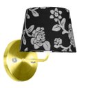 Ver imagem 2 de Kit 2 Arandela Dourado De Cupula Tradicional Floral Prata