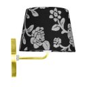 Ver imagem 4 de Kit 2 Arandela Dourado De Cupula Tradicional Floral Prata