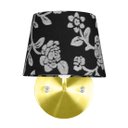 Ver imagem 3 de Kit 2 Arandela Dourado De Cupula Tradicional Floral Prata