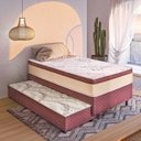 Ver imagem 2 de Cama Box Solteiro C/ Auxiliar Ibiza 88x188x65cm - Gazin