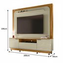 Ver imagem 4 de Painel para Tv até 75" – com Gaveta, Portas, Nicho e Rodízio