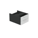 Ver imagem 1 de Gaveteiro Aéreo GA02G P15 2 Gavetas MDF-MDP com Trava Preto-Cinza Pandin Móveis