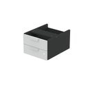 Ver imagem 7 de Gaveteiro Aéreo GA02G P15 2 Gavetas MDF-MDP com Trava Preto-Cinza Pandin Móveis