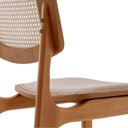 Ver imagem 6 de Conjunto Mesa Malta 160cm 6 Cadeiras Malta Premium Moderna Linho Palha Off White Imbuia