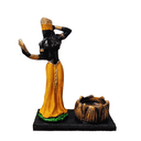 Ver imagem 1 de Oxum Porta Vela Orixá Umbanda Candomblé Axé 15 cm Loja Mistica Porta Vela Oxum 15 cm