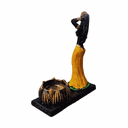 Ver imagem 6 de Oxum Porta Vela Orixá Umbanda Candomblé Axé 15 cm Loja Mistica Porta Vela Oxum 15 cm