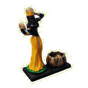 Ver imagem 2 de Oxum Porta Vela Orixá Umbanda Candomblé Axé 15 cm Loja Mistica Porta Vela Oxum 15 cm