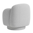 Ver imagem 6 de Kit 2 Poltronas Avany Giratória Bouclé Cinza Claro Nexta Casa