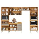 Ver imagem 3 de Cozinha Completa Plena 13 Portas 4 Gavetas Cinamon/nude - Demóbile