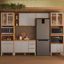 Ver imagem 4 de Cozinha Completa Plena 13 Portas 4 Gavetas Cinamon/nude - Demóbile