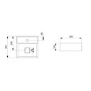 Ver imagem 4 de Cuba de Apoio Roca Terra T8 35x35 A32787W080 Quadrada com Mesa Matte Black