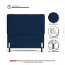 Ver imagem 6 de Cabeceira Cama Box Casal King Size Mel 195cm com Frame Veludo Azul Marinho - Desk Design