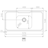 Pia de Inox 1,00 X 0,53 Lisa - 2