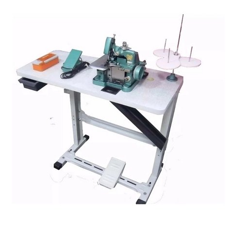 Overloque Semi Industrial com Bancada ( Motor Acoplado) 220v, 3 Fios